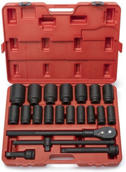 3/4"-Drive Deep Impact Socket Set, SAE Sizes 7/8" to 2" (22-Piece)