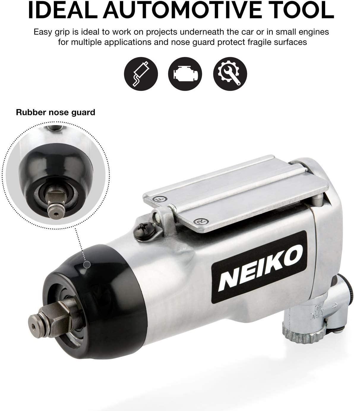 3/8" Drive Butterfly Air Impact Wrench — 75 Ft-Lb, 10,000 RPM
