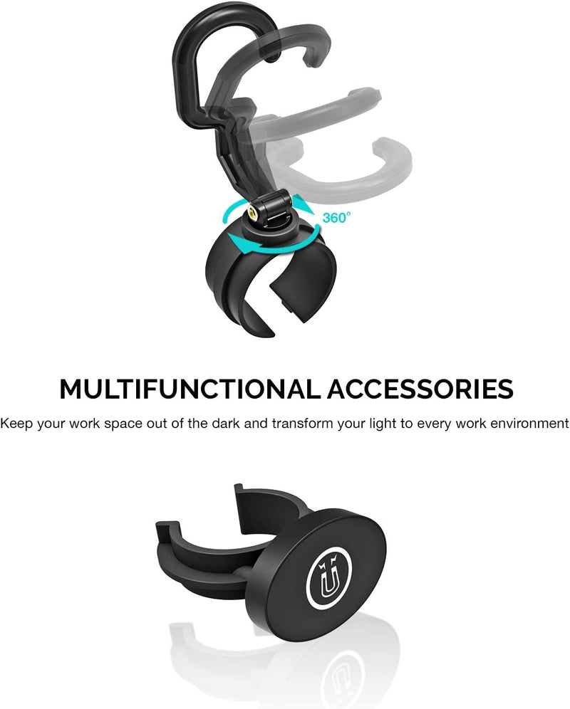 NEIKO Cordless COB LED Work Light - Rechargeable 4000mAh Magnetic Light With 3 Brightness Modes