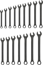 Jumbo Metric Combination Wrench Set — 6–32 mm, Raised Panel, Carbon Steel (16-Piece)
