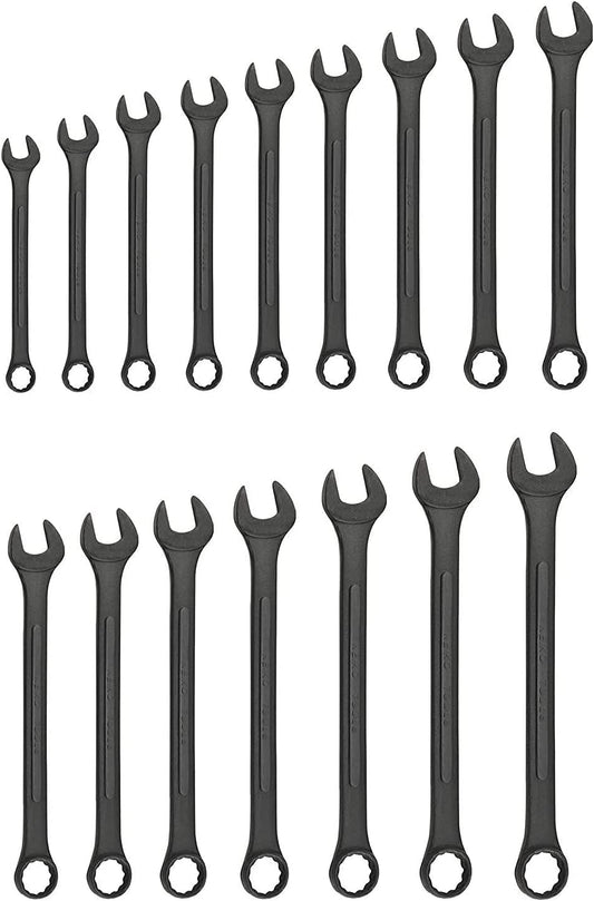 NEIKO 03575A Jumbo Combination Wrench Set | 16 Piece | MM | 6 mm to 32 mm | Raised Panel Construction