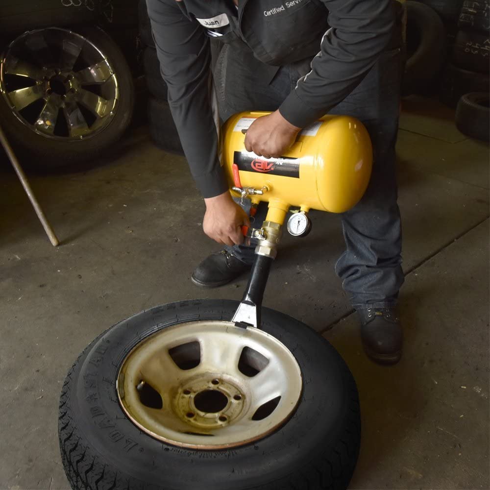 Air Tire Bead Seater — 5-Gallon Steel Tank, 87–116 PSI