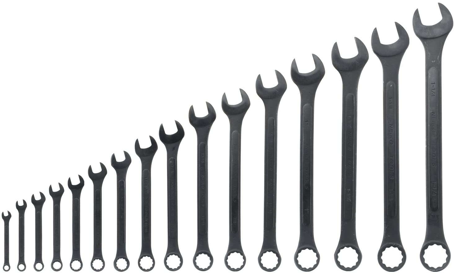 Jumbo Combination Wrench Set SAE, 1/4” to 1-1/4”, Raised Panel Construction (16-Piece)
