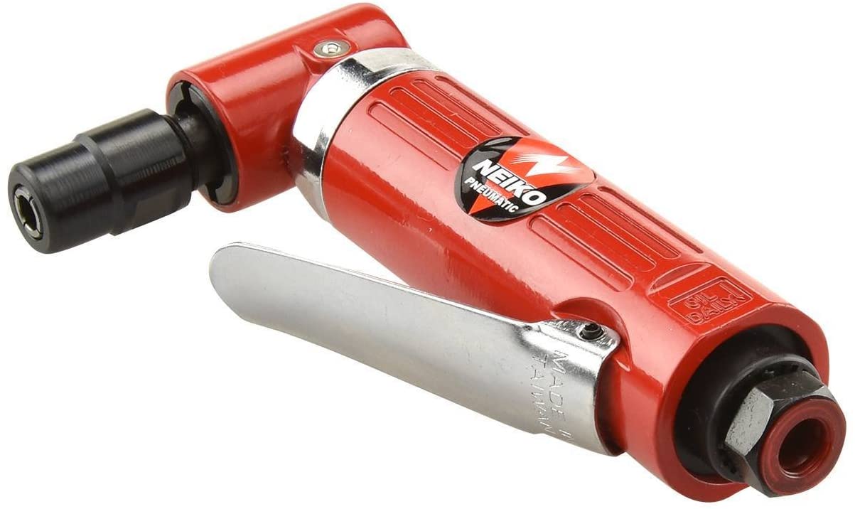 1/4” Air Right Angle Die Grinder, 20,000 RPM, 4 CFM Consumption, Rear Exhaust, Pistol Grip