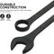 NEIKO 03129A Jumbo Combination Wrench Set, 10-Piece Open-End Wrench Set, SAE Sizes 1 5/16 Inches to 2 Inches for Large Vehicles, Black Oxide Finish