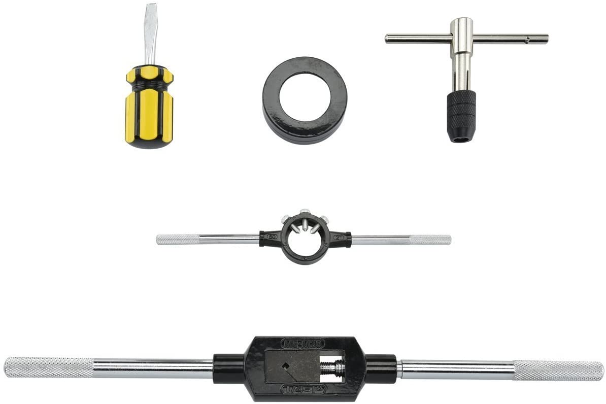 Pro-Grade Large-Diameter Titanium SAE Tap & Die Set, High-Quality Thread-Repair Kit (45-Piece)