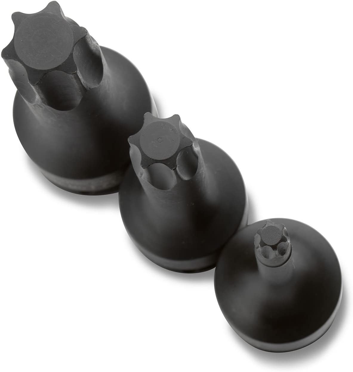 1/2” Drive Torx Star Driver Bit Socket Set T30 to T70, 3” Length, Cr-Mo Impact Grade (8-Piece)