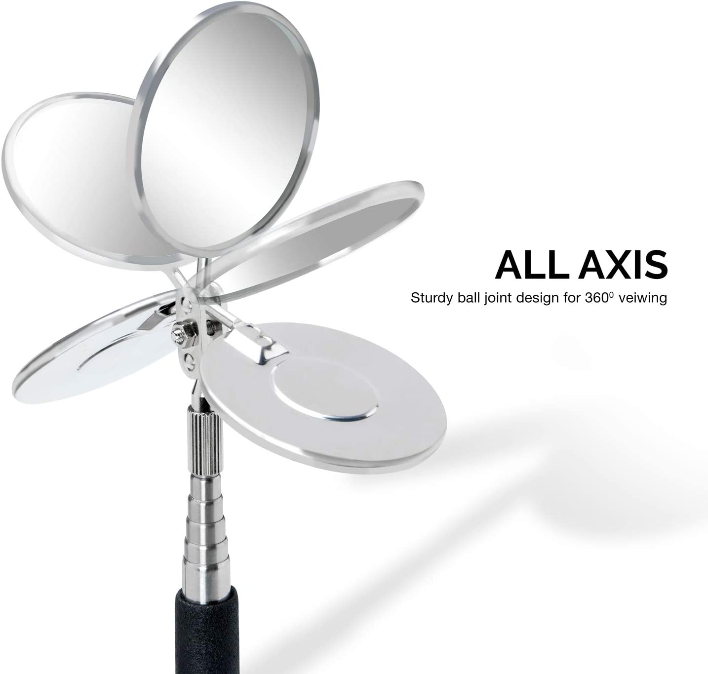 Telescoping Magnetic Pickup Tool & Inspection Mirror Set — 16-Lb Capacity (3-Piece)