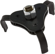 Universal Adjustable Oil Filter Wrench — 3-Jaw, 2-1/2"–4", 3/8" Drive