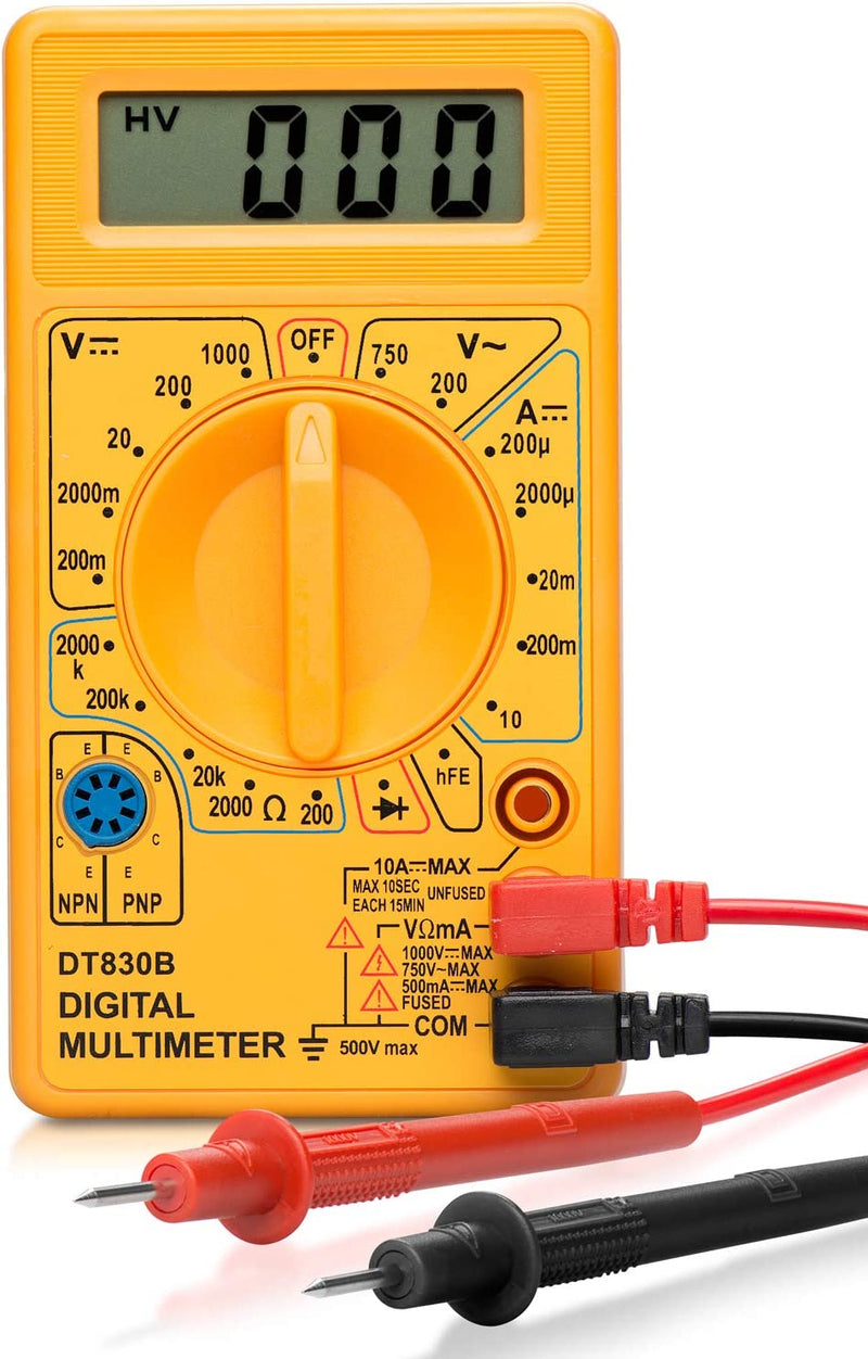 HILTEX 40508 Digital Multimeter Diode & Transistor Tester AC DC