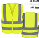 NEIKO 53964A High Visibility SAFETY Vest with 2 Pockets, XX-Large, Neon Yellow