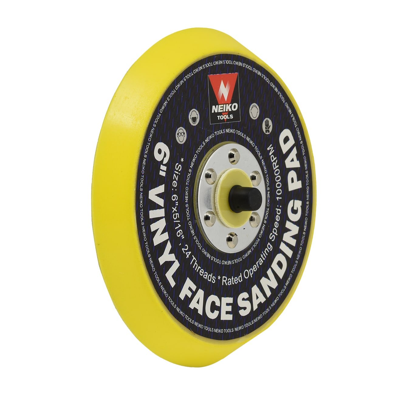 6" PSA Sanding Pad — Vinyl Backing, 5/16" Arbor, 10,000 RPM