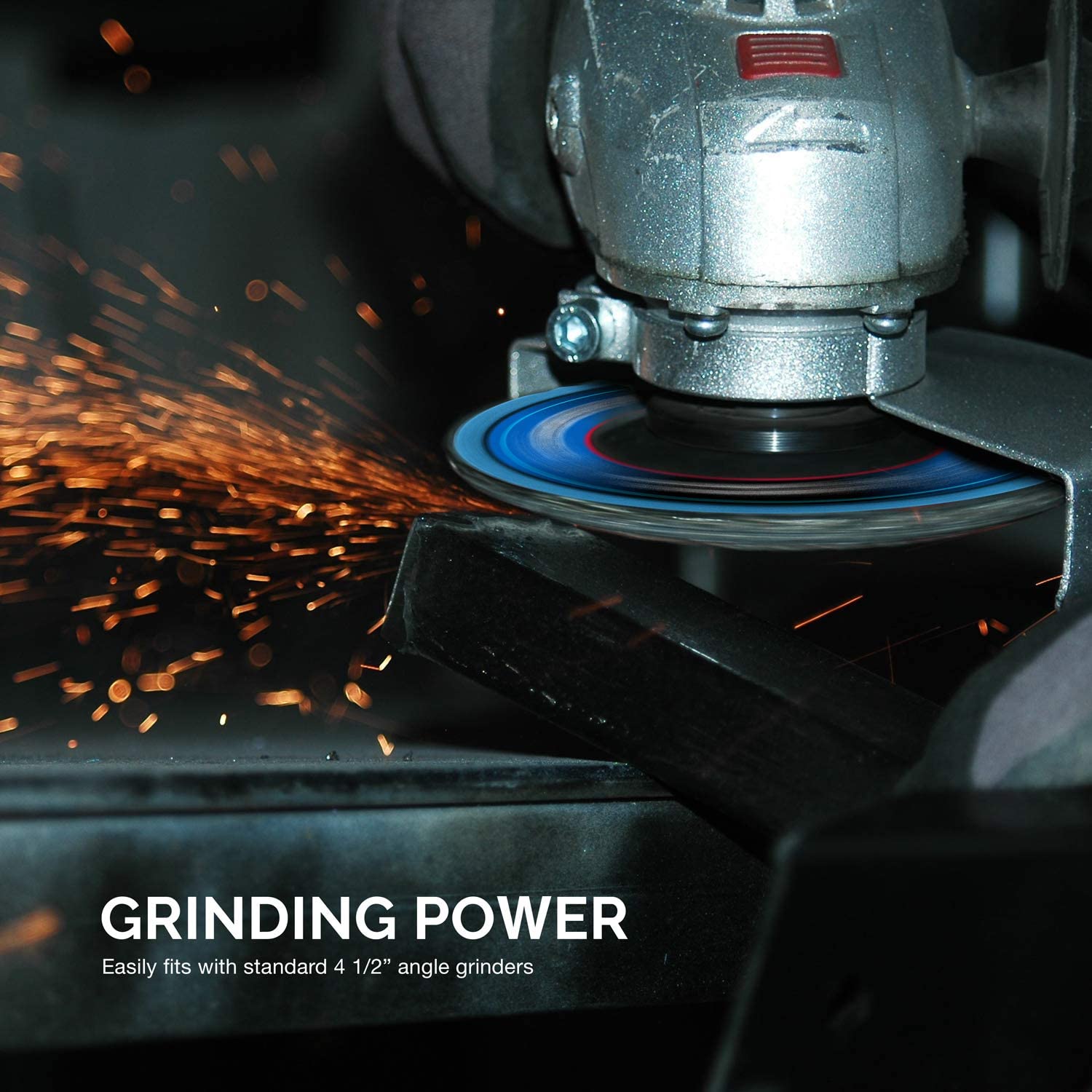 Jumbo Zirconia Flap Disc — 4-1/2", 80 Grit, Bevel Type 29, High Density (10-Pack)