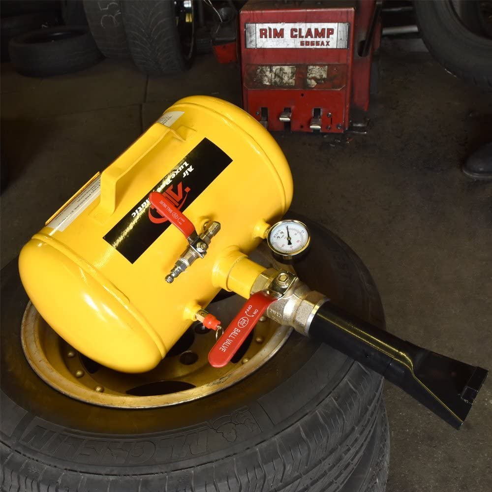 Air Tire Bead Seater — 5-Gallon Steel Tank, 87–116 PSI