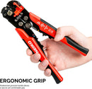 NEIKO 01924A 3-in-1 Automatic Wire Stripper, Cutter, and Crimping Tool, Auto Self-Adjusting Pliers that Cut up to 24 AWG