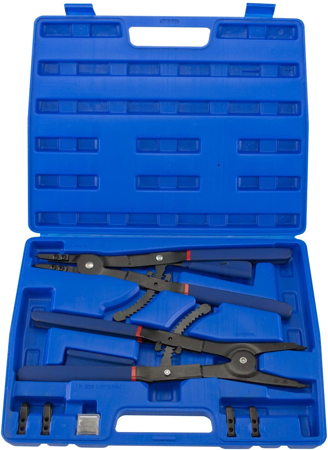 16" Snap Ring Plier Set — Internal & External, Interchangeable Tips (2-Piece)