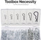 NEIKO 50457A Hair Pin Assortment Kit, 150 Piece | Zinc Plated Steel Clips | For Use on Hitch Pin Lock System