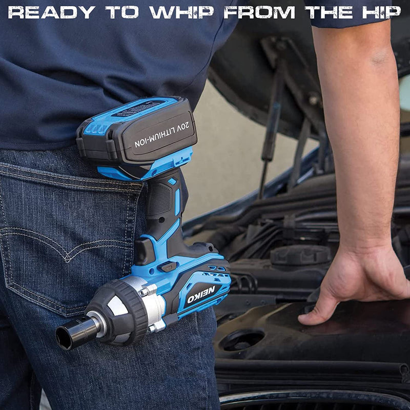 Neiko 10878A 1/2-Inch-Drive High-Torque Cordless Electric Impact