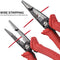 NEIKO 02038A 6-in-1 Wire Service Tool | 8-1/2" Length | Gripper, Crimper, Stripper, Cutter, Extractor, Electrician Pliers