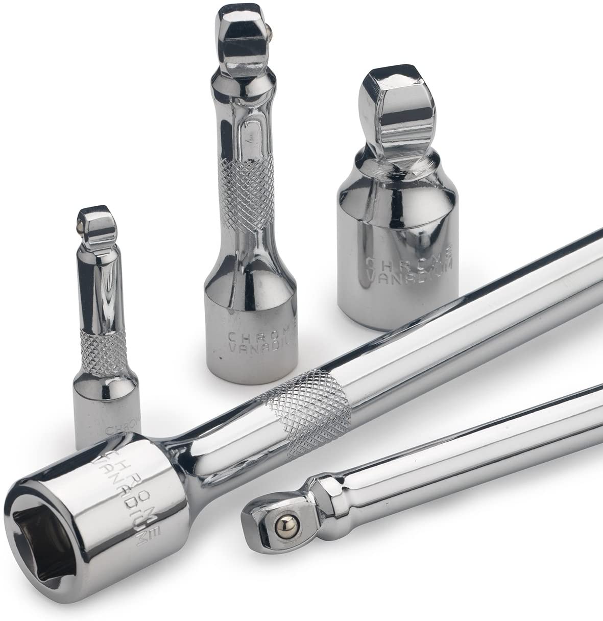 NEIKO 00249A Wobble Extension Bar Set | 9 Piece | 1/4”, 3/8”, 1/2” Drives | Cr-V Steel