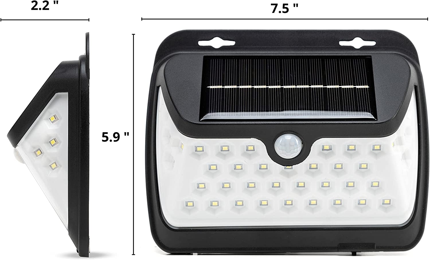 Outside Solar Light with Motion Sensor, 2 Pack