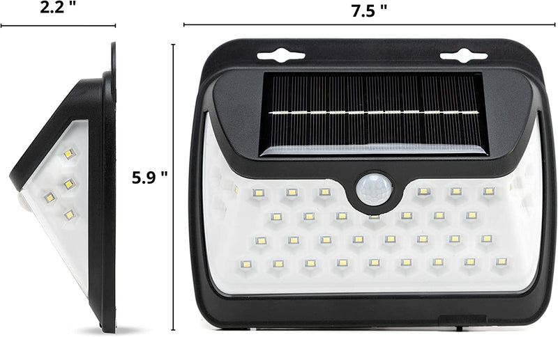 NEIKO 40498A Outside Solar Light with Motion Sensor, 2 Pack, Outdoor Light with Super Bright Wide Angle Solar Light LED, Waterproof Flood Light, Solar Security Lights, Sensor Light