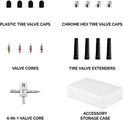 TOOLUXE 50003L Universal Heavy Duty Tire Repair Kit | 57 Piece Value Pack | Fix Punctures and Plug Flats | Ideal for Cars, Trucks, Motorcycle, ATV, Jeeps, Off Road Vehicles, RV, Tractors