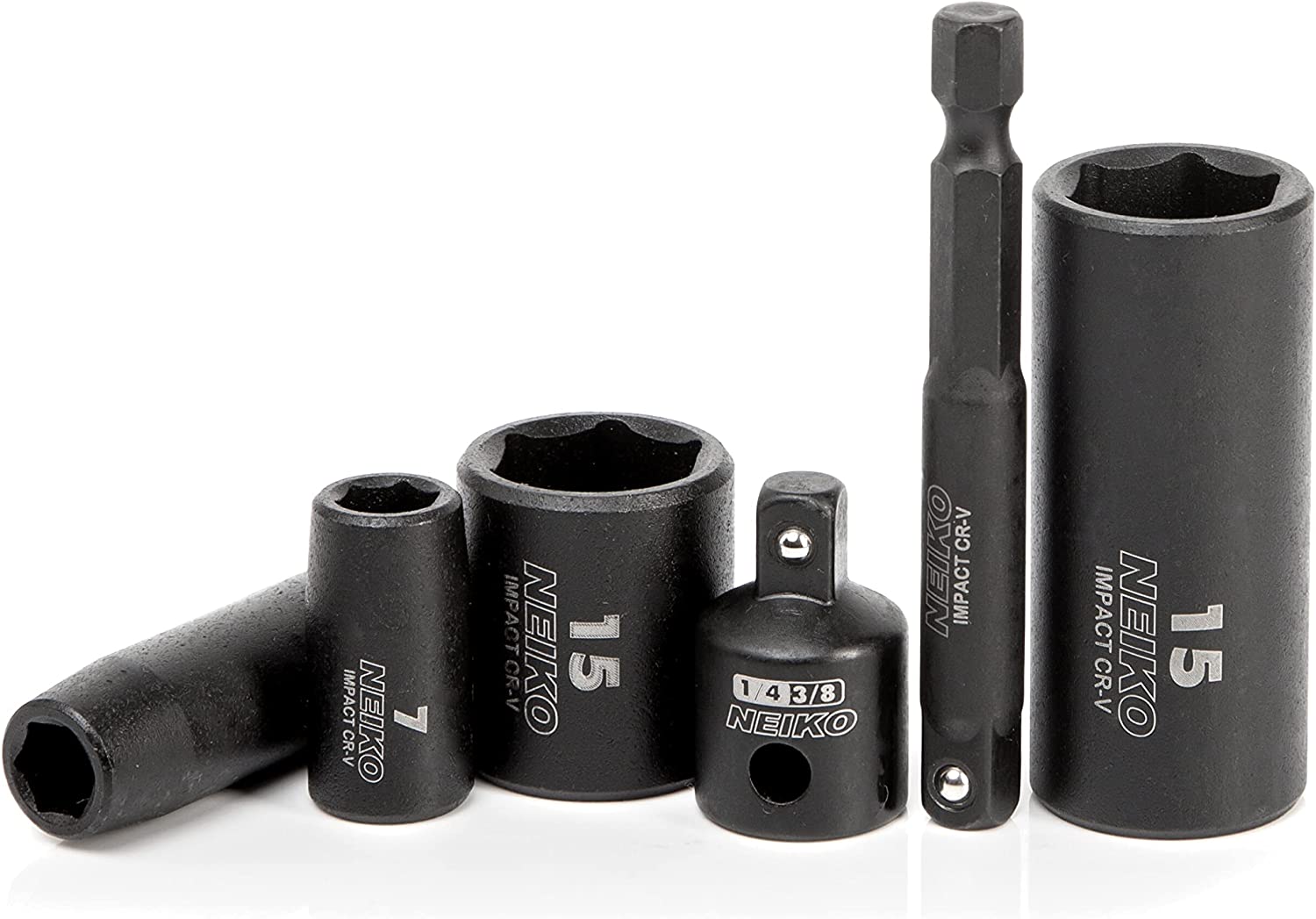 1/4 Drive Impact Socket Set Metric & Standard (50-Piece)