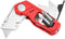 NEIKO 00678A 4-In-1 Folding Utility Knife Box Cutter Knives & Wire Stripper, Tool Hex Bit Holder Utility Work Knife & Bit Storage, Carpet Knife, Heavy Duty Box Cutter, Great work knife for men & women