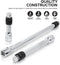 NEIKO 00295A 3/8" Drive Locking Extension Bar Set, 3 Piece, 3", 6", 10", Remove Sockets and Sparkplugs, Cr-V, Silver