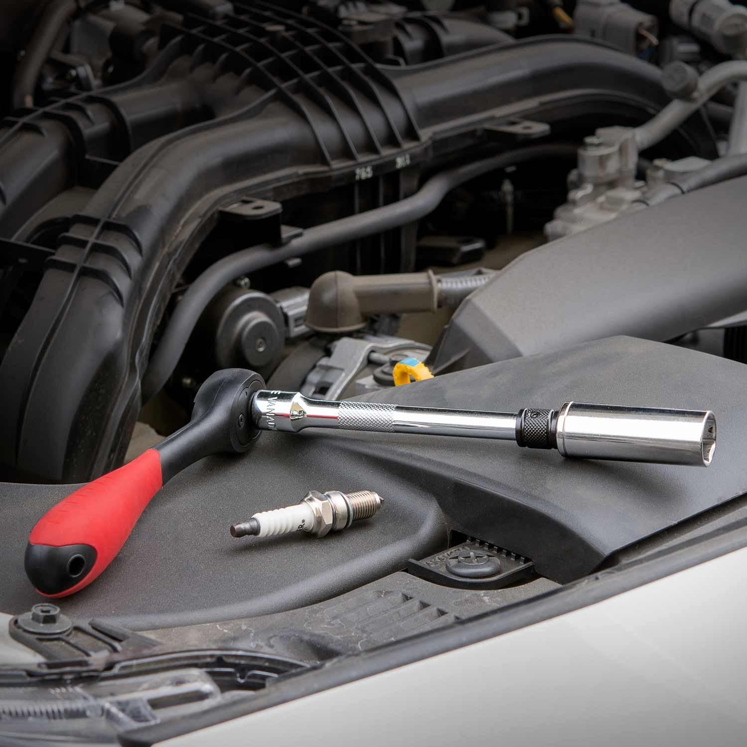 3/8" Drive Locking Extension Bar Set 3", 6", 10", Remove Sockets & Sparkplugs, Cr-V, Silver (3-Piece)