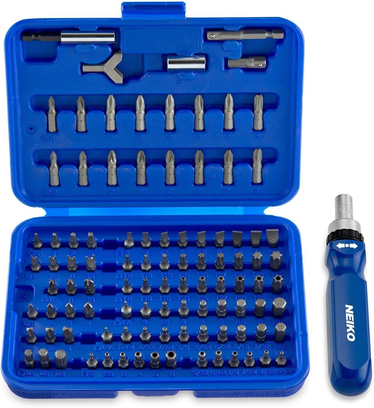 Security Bit Set & Ratcheting Screwdriver Chrome Vanadium Steel, Screwdriver Bit Set Phillips (101-Piece)