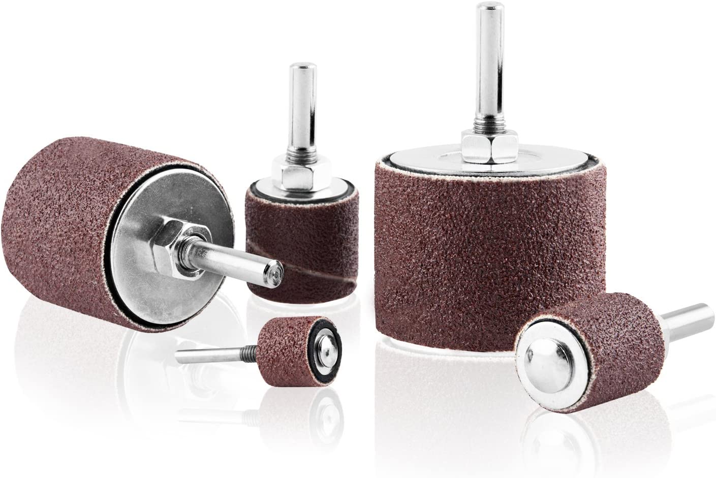 Drum Sander Kit 1/8 & 1/4" Drive Spindle Sander for Woodworking (26-Piece)