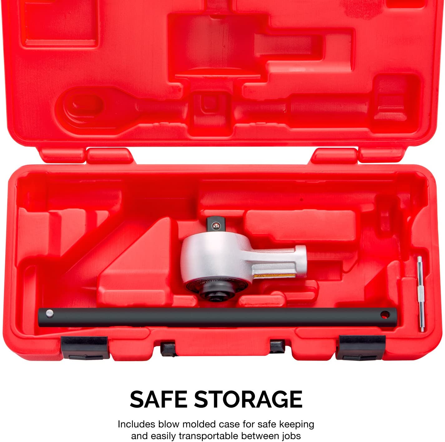 NEIKO PRO 03715B 1/2" Drive Torque Wrench, 1100 Foot-Pound Heavy Duty Torque Multiplier Wrench, Cr-Mo and Chrome-Vanadium