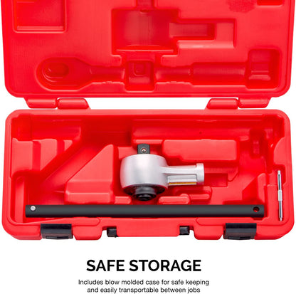 NEIKO PRO 03715B 1/2" Drive Torque Wrench, 1100 Foot-Pound Heavy Duty Torque Multiplier Wrench, Cr-Mo and Chrome-Vanadium