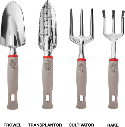 NEIKO 61090A 8 Pc Garden Tool Set, Heavy Duty Gardening Tool Set for Home Garden Planting, Includes Gardening Tool Set Bag for Gardening, Hand Gardening Tools for Women and Men, Gardening Tool Kit