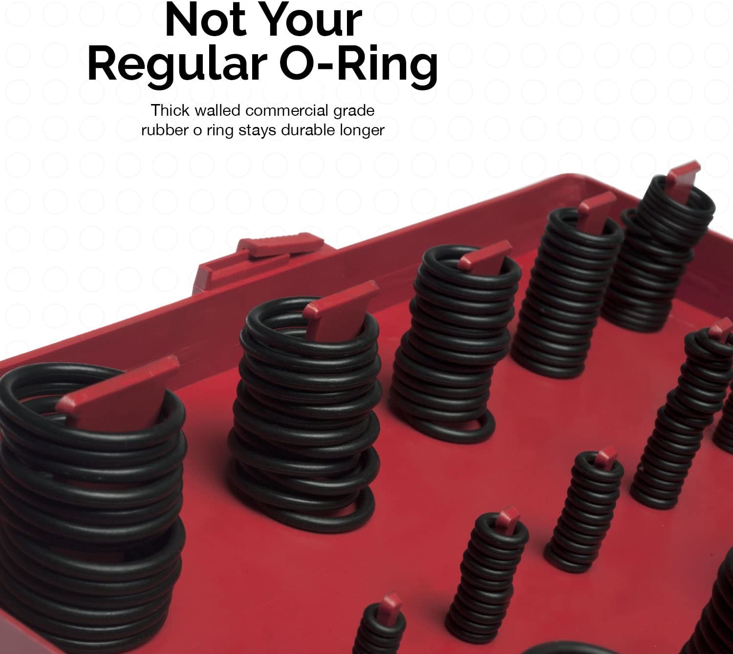 Rubber O-Ring Assortment Kit, Buna-N Gasket Sealing Rings & Replacement O-Rings (419-Piece)