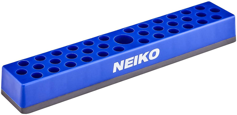 HGSKEO Magnetic Hex Bit Organizer - 37 Hole Bit Holder With Strong Magnet Base, Blue