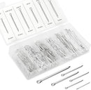 NEIKO 50464A Large Cotter Pin Assortment | 144 Pc | XL Steel Split Pin Fastener Clip | Straight Hairpin
