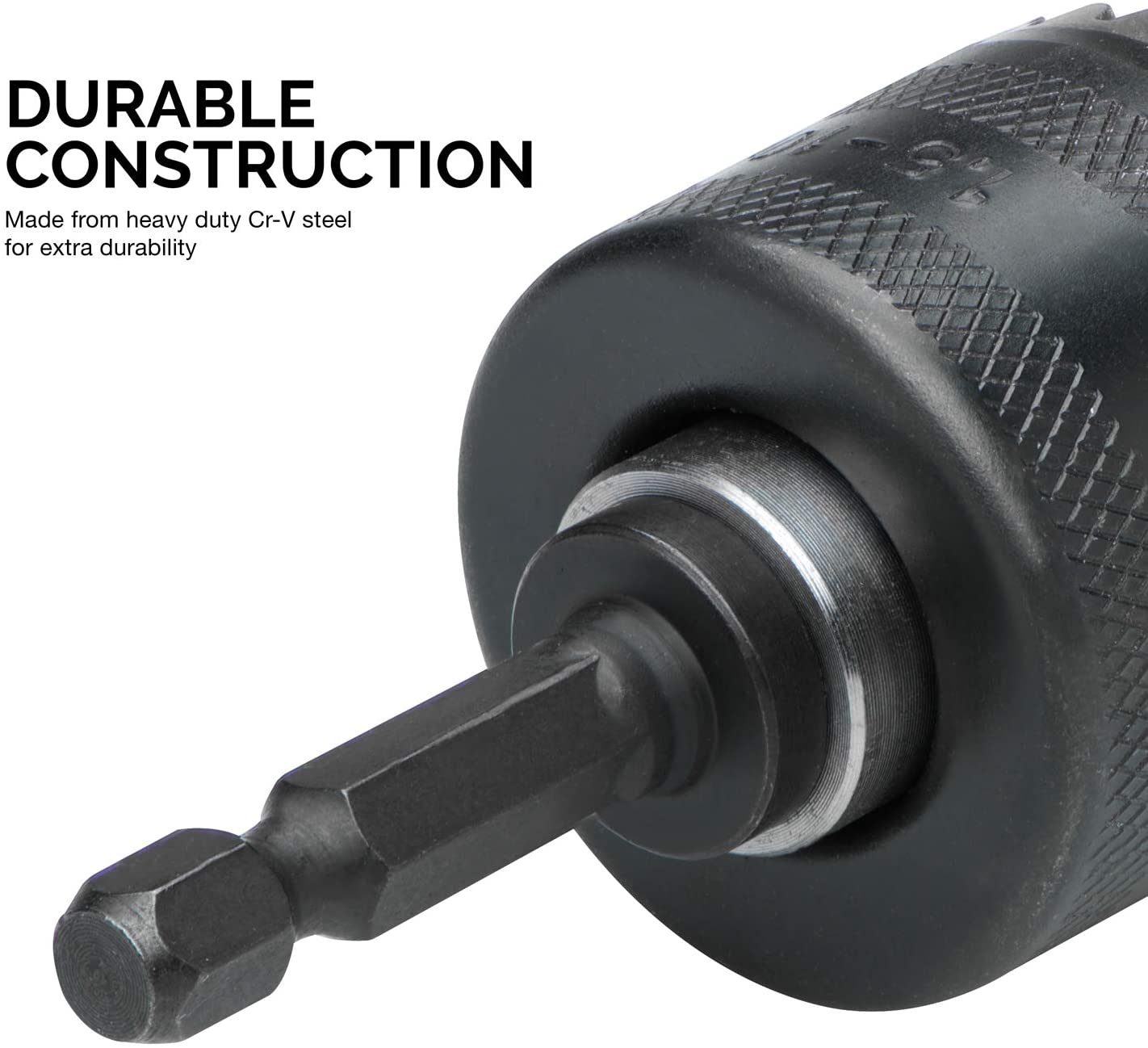 3/8” Drill Chuck Adapter, Chuck Drill for Impact Drivers with 1/4 Inch Quick Change Shank