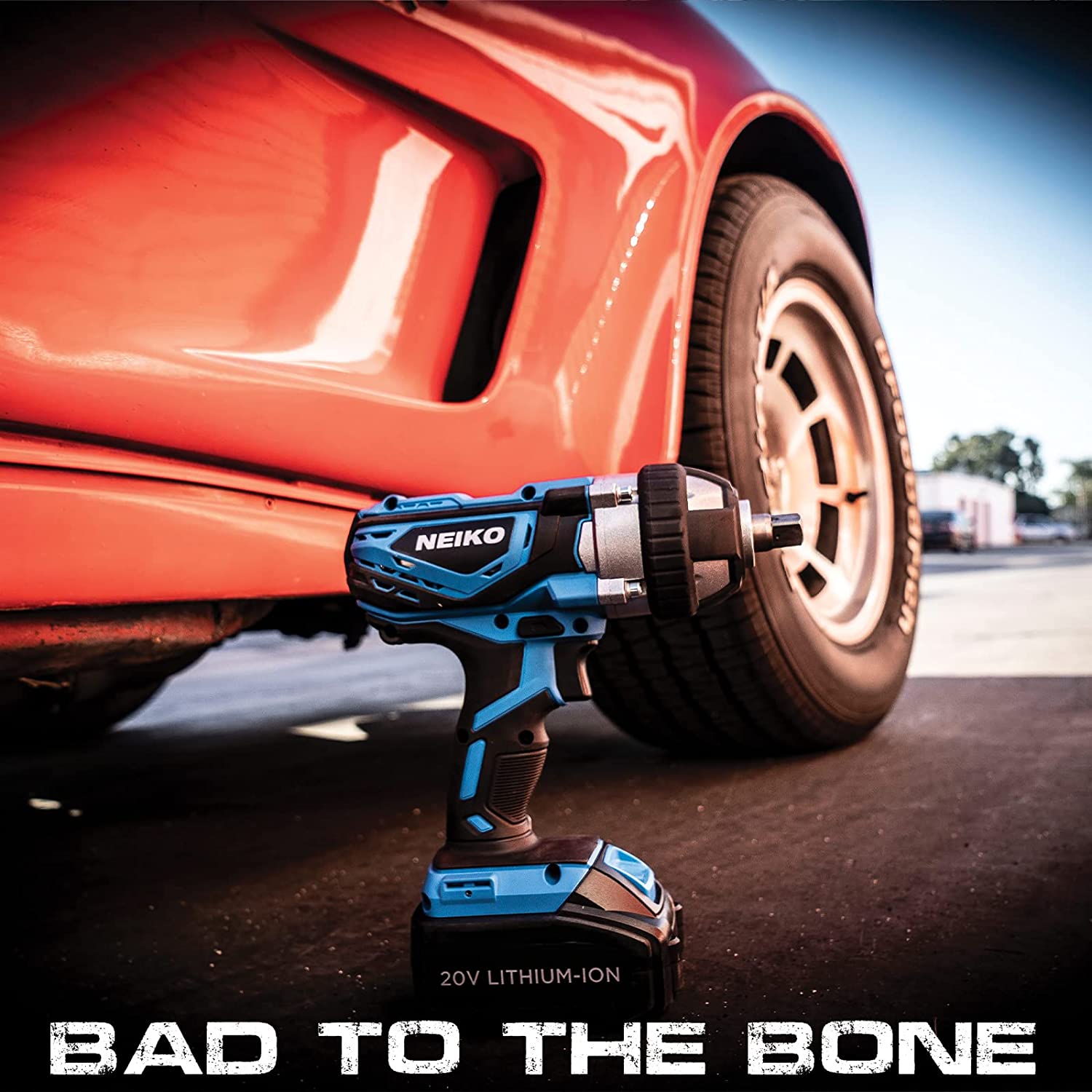 1/2"-Drive High-Torque Cordless Electric Impact-Wrench Kit with 20-Volt Lithium-Ion Charging Battery & 4 1/2"-Drive Sockets