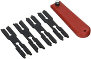 E-Clip Remover & Installer Tool — SAE, 1/4" to 3/8", Interchangeable Blades (4-Piece)