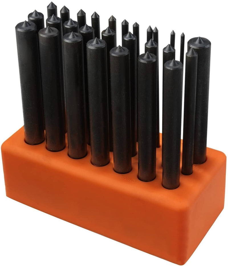 NEIKO 02621A Transfer Punch Set | 28 Piece | Sizes 3/32" to 1/2" | Premium Heat Treated Alloy Steel