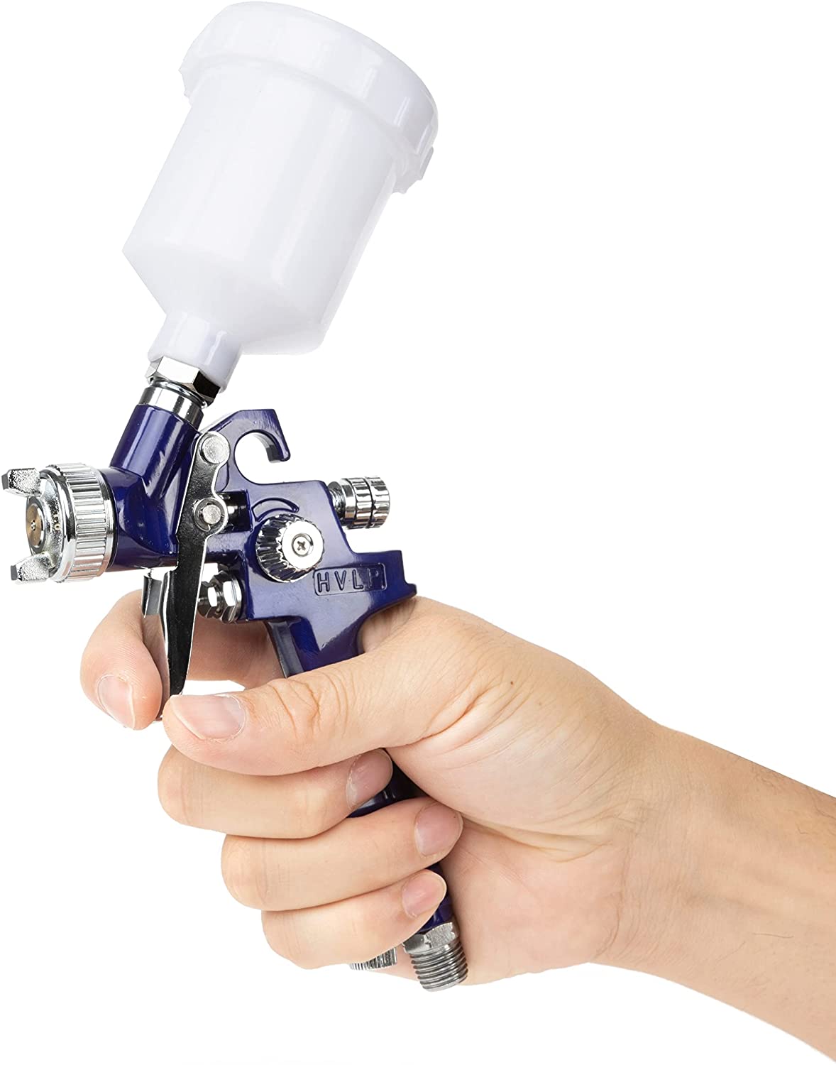 HVLP Mini Gravity-Feed Spray Gun — 1.0 mm Nozzle, 125 cc Cup