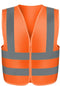 Neiko 53945A High-Visibility Safety Vest with Reflective Strips for Emergency, Construction, and Safety Use, Neon Orange, Large
