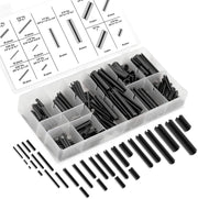 SAE Roll Pin Assortment — Slotted Spring Steel, 10 Diameters (315-Piece)