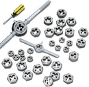 NEIKO 00908A Tap and Die Set | 76 Piece Threading Tool | Standard & Metric |Alloy Steel | Hexagon T Type Wrench | SAE and MM