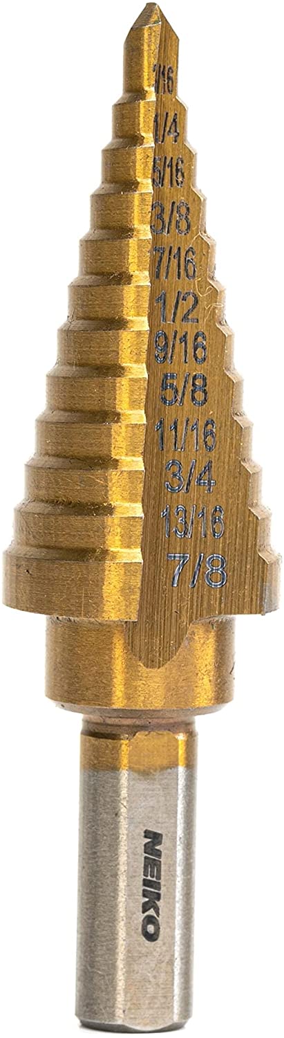 Titanium Step Drill Bit, High-Speed Alloy-Steel Bit, Hole Expander for Wood & Metal