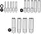 NEIKO 10287A Extra Long Socket Bits and Deep Socket Set | 60 Piece | S2 Tamperproof Torx Plus Bits and Cr-V Steel E-Torx Sockets