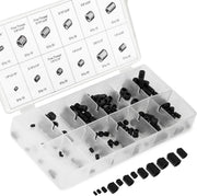 Internal Hex Allen Set Screw Assortment — SAE, Hardened Steel (200-Piece)